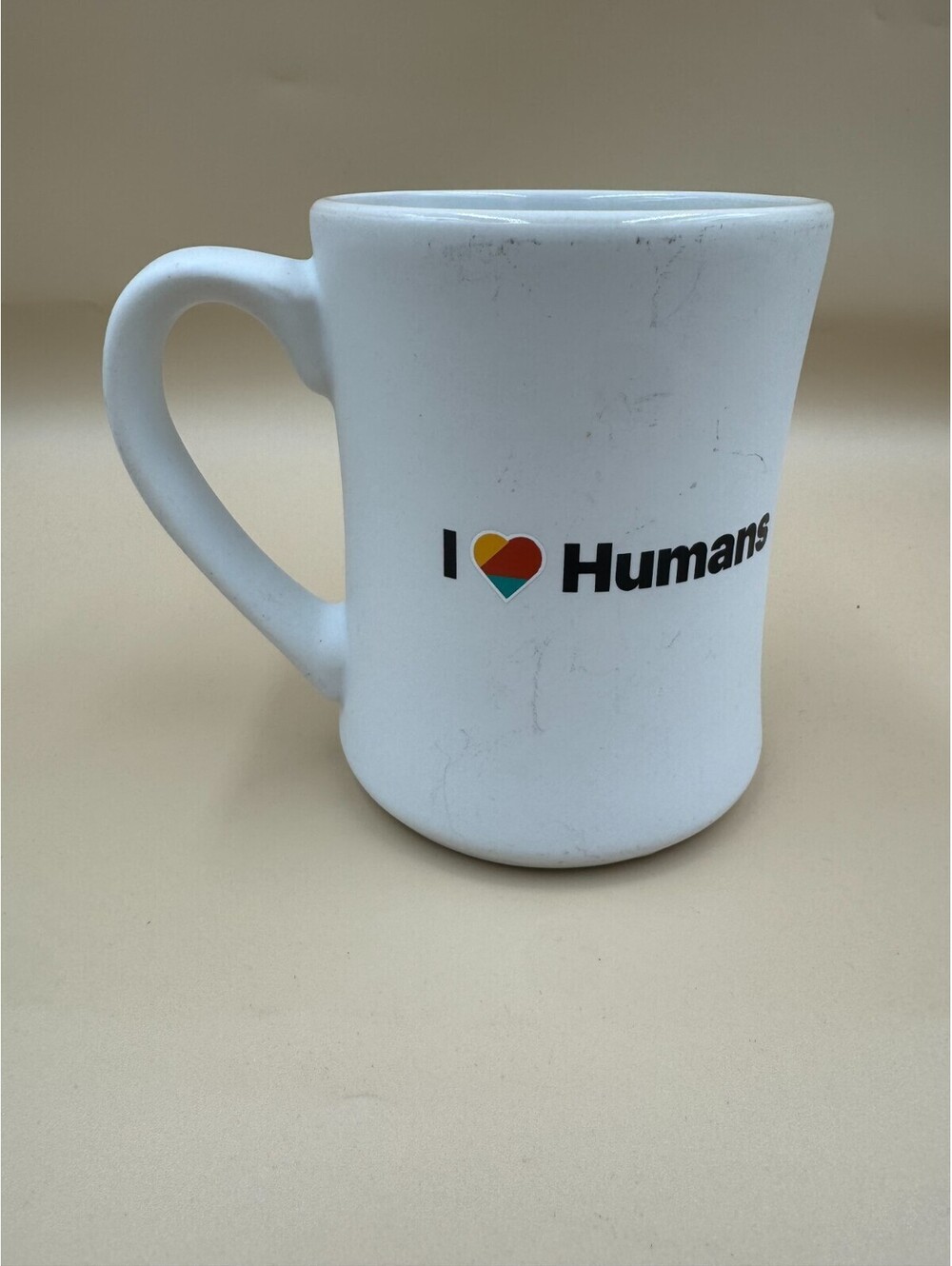 Lattice Coffee Mug I Love Humans SWAG Cup Heart Human Resources HR Office Desk